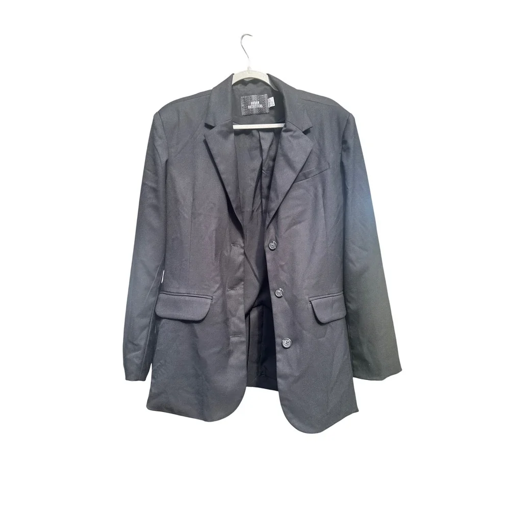Urban Outfitters Black‎ Blazer Menswear Small Business Casual Career Small
